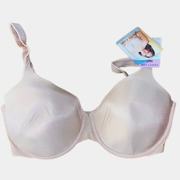 VANITY FAIR tan cooling touch bra 38D NWT - Picture 1 of 5